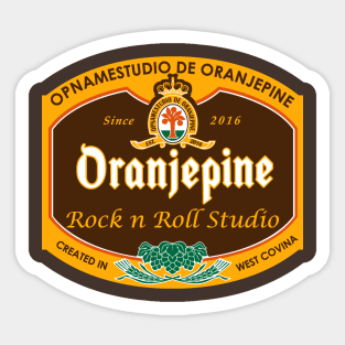 Rock n roll studio friar Sticker